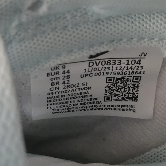 Nike Dunk Low Glacier Blue Mens Sneakers Shoes  DV0833-104 Size 9 - Picture 8 of 8